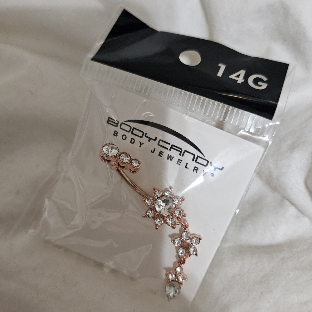 Body Candy Gold Jewel Belly Ring